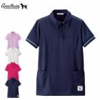 [爆買]看護 介護 病院 保育士 ケア ヘルパー ユニフォーム 男女兼用 犬 吸汗速乾 グレートバディ サイドポケットポロシャツ(Unisex)