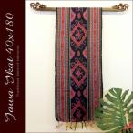 アジアン雑貨　布織物　ジャワイカット４０ｘ１８０ｃｍ−００３ タペストリー テーブルセンター テーブルランナー インドネシア バリ