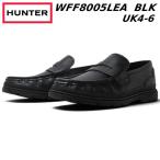 HUNTER Hunter WFF8005LEA женский li штраф doen Boss do Logo кожа Loafer черный обувь 