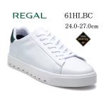 セール品 返品交換不可 リーガル REGAL メンズカジュアル レースアップレザースニーカー 61HL BC ゴアテックスサラウンド防水 ホワイトグリーン