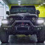ラングラー JL フロントバンパー ブラック 黒 スチール製 ジープ JEEP WRANGLER JK Maike