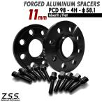 Z.S.S. AP  アバルト 595 11ｍｍ PCD98 4穴 4x98 58.1φ ワイドトレッドスペーサー フィアット 500 Abarth 10mm M12xP1.25 ボルト付き ZSS
