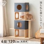キャットタワー 木製 据え置き 爪とぎ おしゃれ ナチュラルキャットタワー アイリスオーヤマ NCT-4