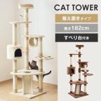 キャットタワー 据え置き ハンモック付き 爪とぎ トンネル 猫 タワー 猫タワー おもちゃ 多頭飼い CTHR-54