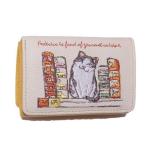 ショッピングマンハッタナーズ Manhattaner's　マンハッタナーズ ファンシーパース ３つ折り財布　コインケース「グルメ猫」