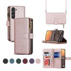 Galaxy S23 FE 5G ケース 手帳型 ショルダー galaxyS23 Ultra スマホケース 耐衝撃 サムスン ギャラクシー S23 カバー 肩がけ 首掛け