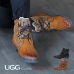 UGG ブーツ アグ ショートレザー レディース 本革 アグブーツ 靴 ショートブーツ Cecile セシル おしゃれ  2023トレンド ブランド