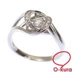 値下げしました ダイヤモンド リング レディース Pt900 11号 0.10ct/0.02ct 4.2g 指輪 プラチナ 中古