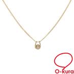 値下げしました ジュエリーマキ ダイヤモンド ネックレス レディース K18YG 0.05ct 2.0g 750 18金 イエローゴールド 中古