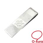 値下げしました ルイ・ヴィトン マネークリップ ダミエ ビルクリップ メンズ M67919 札ばさみ シルバーカラー 中古