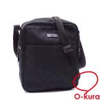 値下げしました グッチ ショルダーバッグ メンズ ブラック 黒 GGキャンバス レザー 122759 斜め掛け 中古