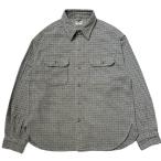 BARNS OUTFITTERS(バーンズアウトフィッターズ) 40's WORKER TWEEDY COTTON FLANNEL SHIRT Gray [BR-25470] ツイード フランネルシャツ アメカジ 送料無料