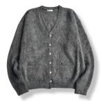 INTERIM (インテリム) KID MOHAIR ALPACA SHAGGY CARDIGAN -GRAY- キッド モヘア アルパカ シャギー カーディガン グレー (IT25A163)