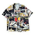 PORTER CLASSIC (ポータークラシック) HAWAIIAN OUTDOOR ALOHA SHIRT -BLACK- ハワイアンアウトドアアロハシャツ ネイビー (PC-024-3255)