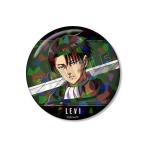 ショッピング諫山 進撃の巨人 76mmホログラム缶バッジ 描き下ろし リヴァイ 戦いの後でver.