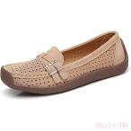  женский натуральная кожа мокасины Loafer туфли-лодочки плоская обувь сандалии натуральная кожа мягкость туфли без застежки надеть обувь ... мама обувь 