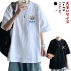 tシャツ メンズ 大きいサイズ 半袖 プリント 春 夏 ビ
