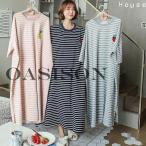  неглиже пижама женский лето короткий рукав симпатичный окантовка часть магазин надеты спальная одежда длинный длина футболка One-piece стиль красивый . одежда для дома свободно 3 цвет 