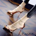 ショッピングサンダル レディース 歩きやすい サンダル レディース 歩きやすい ハイヒール キラキラ 美脚 ストーム ストラップ 10センチヒール シンプル 脱げない パーティー 痛くない