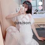  неглиже весна лето . неглиже белый One-piece гонки неглиже длинный длина короткий рукав неглиже пижама женский взрослый симпатичный часть магазин надеты стиль новый продукт 