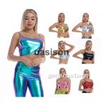 メタリック 光沢感 キャミソールイ