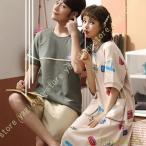  пижама лето cup ru женский мужской Night одежда хлопок пара салон одежда One-piece пара look cup ru... короткий рукав спальная одежда шорты короткий брюки 