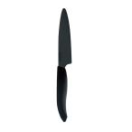 京セラ(Kyocera) 包丁 セラミックナイフ 110mm ブラック 軽量 丈夫 FKR110BK-BKN