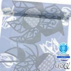 セオαゆかた　trceoy-196 薄青藤色/ホオズキ　加賀友禅作家図案復刻　【成竹登茂男】【洗える浴衣】【洗える着物】【夏着物浴衣兼用】