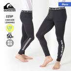 QUIKSILVER/クイックシルバー メンズ ラッシュガード レギンス ラッシュレギンス UVカット UPF50+ スイムレギンス 吸水速乾 黒 ブラック QUD221002