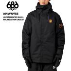686/シックスエイトシックス メンズ スノージャケット JAPAN LIMITED SHELL FOUNDATION JACKET WINTER 24-25 M4WN985