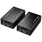 HDMI エクステンダー LAN 延長 60mまで 延長器 HDMI信号延長 単電源 1080P HDCP1.4対応 HDMI Extender CA