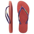 havaianas(ハワイアナス) SLIM LOGO POP-UP スリムロゴポップアップ Salmon(サーモン)サンダル 23cm/24cm レディース