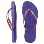 havaianas(ハワイアナス) SLIM LOGO POP-UP スリムロゴポップアップ Violet(バイオレット)サンダル 23cm/24cm レディース