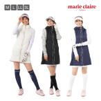 レディース 中綿チュニック marie claire マリクレール ブラック ネイビー オフホワイト M L LL 3L 732404 秋 冬