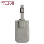 TUMI ID ラゲージタグ トゥミ ラゲッジ パスケース 本革 レザー グレー