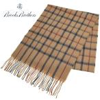  Brooks Brothers muffler Ram z шерсть палантин BROOKS BROTHERS Scotland производства мужской проверка Camel 