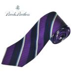  Brooks Brothers галстук BROOKS BROTHERS Makers and Merchants шелк полоса America производства Англия тканый violet темно-синий 