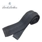  Brooks Brothers галстук вязаный галстук BROOKS BROTHERS узкий галстук тонкий Thai шелк одноцветный серый Италия производства 