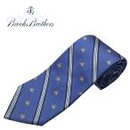  Brooks Brothers галстук BROOKS BROTHERS Makers and Merchants полоса шелк Thai America производства Италия тканый голубой 