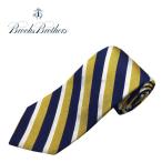  Brooks Brothers галстук BROOKS BROTHERS Makers and Merchants полоса шелк Thai America производства Англия тканый желтый темно-синий белый 