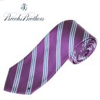  Brooks Brothers галстук BROOKS BROTHERS шелк reji men taru Thai полоса America производства лиловый белый голубой 