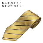  Barneys New York галстук BARNEYS NEWYORK шелк полоса ручная работа Италия производства желтый темно-синий белый 