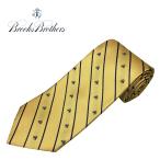  Brooks Brothers галстук BROOKS BROTHERS шелк золотой флис полоса America производства желтый желтый 