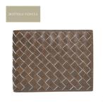  Bottega Veneta кошелек BOTTEGA VENETA складывающийся пополам сетка натуральная кожа чай Brown 