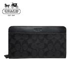  Coach мужской длинный кошелек COACH путешествие бумажник натуральная кожа паспорт кейс signature F25527