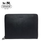  Coach мужской клатч COACH MENS натуральная кожа iPad планшет кейс чёрный черный 