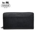 Coach мужской длинный кошелек COACH путешествие бумажник натуральная кожа паспорт кейс чёрный черный F59120