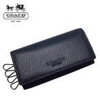  Coach мужской чехол для ключей COACH натуральная кожа 4 полосный чехол для ключей темно-синий темно-синий [F63414BHP][ outlet ]