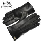  Coach перчатки COACH F85876 натуральная кожа melino шерсть перчатка черный чёрный женский [ outlet ]