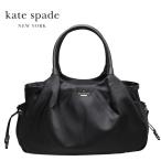  Kate Spade "мамина сумка" KATE SPADE большая сумка нейлон кожа ручная сумочка чёрный черный [PXRU6134][ бесплатная доставка ]